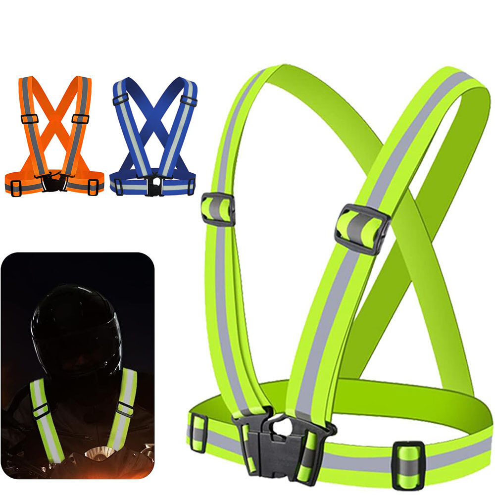Reflective Safety Vests Lightweight Adjustable Elastic Vest