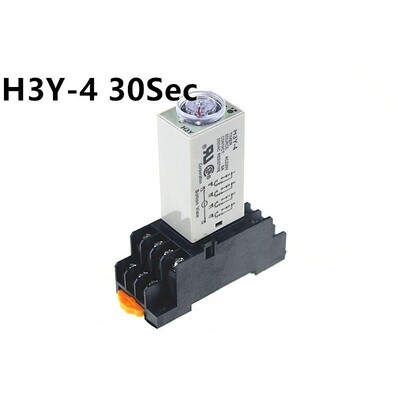 30S H3Y-4 Power On Time Delay Relay  Timer DPDT 14Pins  H3Y-