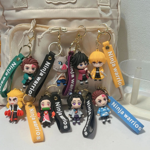 Anime Demon Slayer Figure Keychain Kimetsu No Yaiba Tanjiro