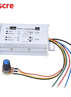 Motor Speed Regulator DC 9-60V 20A 1200W 25KHz PWM Controlle