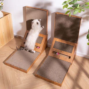 Cat scratch board Corrugated large cat scratch pad bell toy