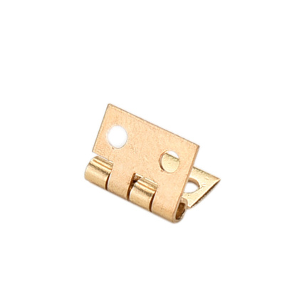 10Pcs Mini Brass Plated Hinge Small Decorative Jewelry Woode