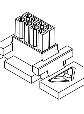 44133-1200 [Headers & Wire Housings 3MM MICRO-FIT Recept. 12