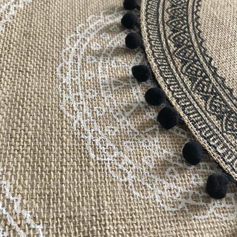 1Pcs Heat Insulation Dining Table Mat 38CM Round Delicate Em