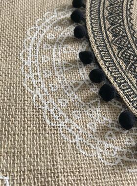 1Pcs Heat Insulation Dining Table Mat 38CM Round Delicate Em