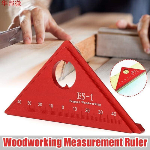 Triangle Ruler Square Red Carpenter Angle Gauges Hand Tools