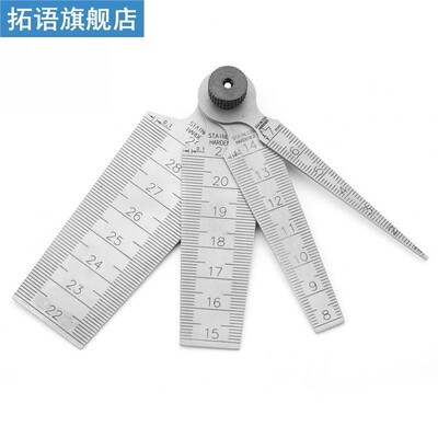 Welding Taper Feeler Gauge Gage Stainless Steel Hole Size In