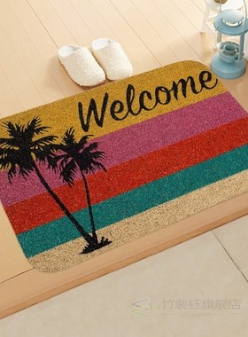 /Welcome to the imported door floor mat hallway kitchen ab