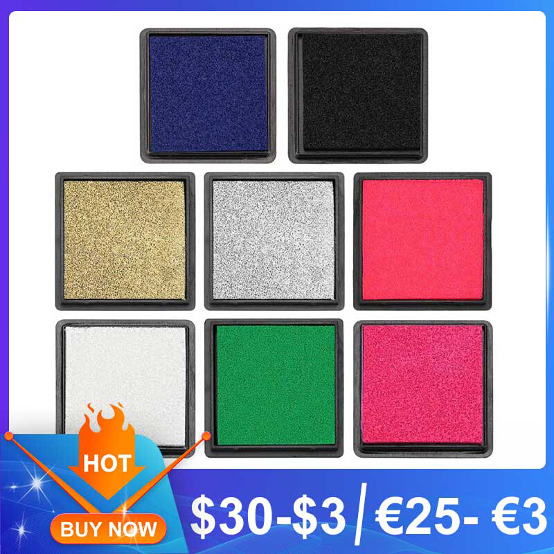 Colorful 4cm Ink Pad Stamp for Scrapbooking Inkpad Sealing跨