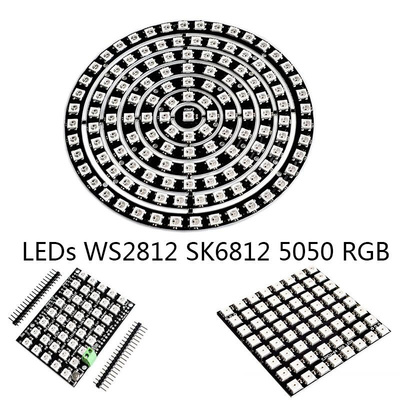 15 37 40 60 61 64 93 133 Bits LEDs WS2812 5050 RGB LED Ring