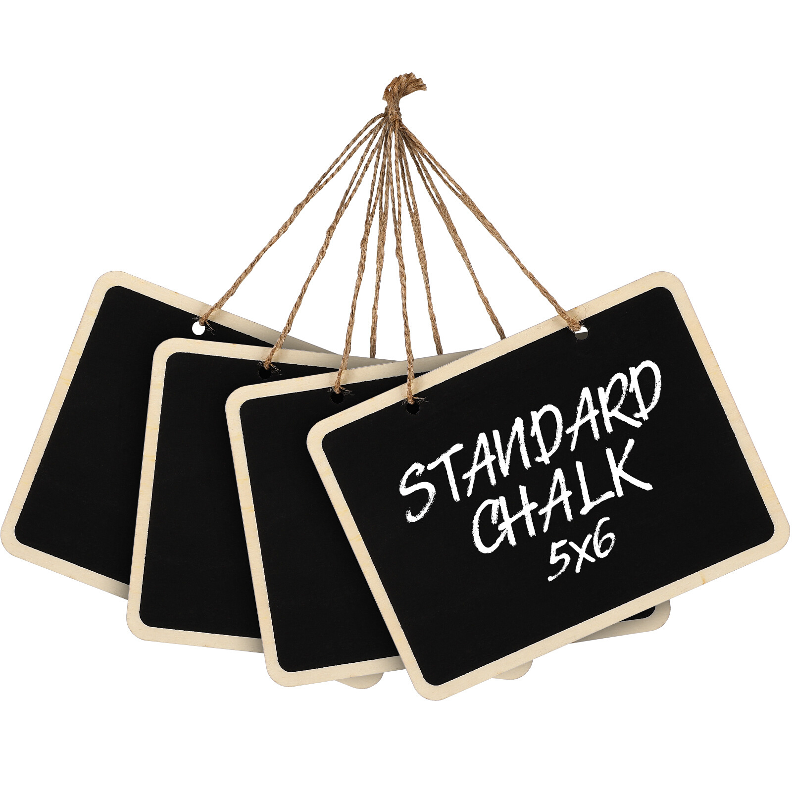 Chalk Board Sign Small Blackboard Sign 4Pcs Rectangular