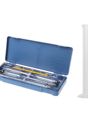 Hydrometer Tester Vintage measuring bottle plastic box Set T