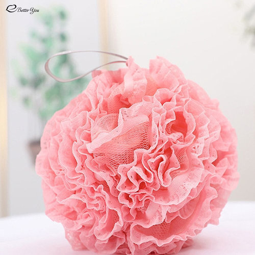Large Size Bath Shower Loofah Sponge Pouf Body Wash Scrubber
