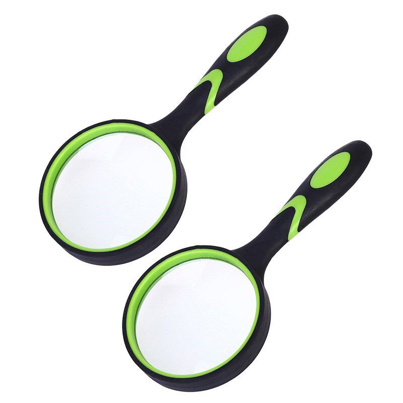 2PCS nifying Glass 10X 75MM nifying Lens Handled nifying Gla