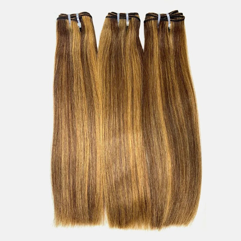 4/27Highlight Color Bone Straight Raw Cuticle Aligned Bundle