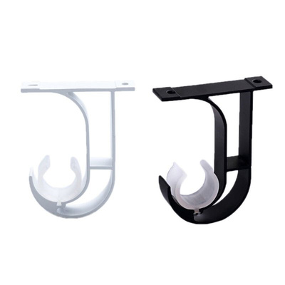 4pcs Iron Curtain Rod Brackets Roof Mounted Window Hardware