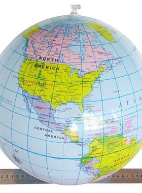 40CM Inflatable World Globe Teach Education Geography Toy M