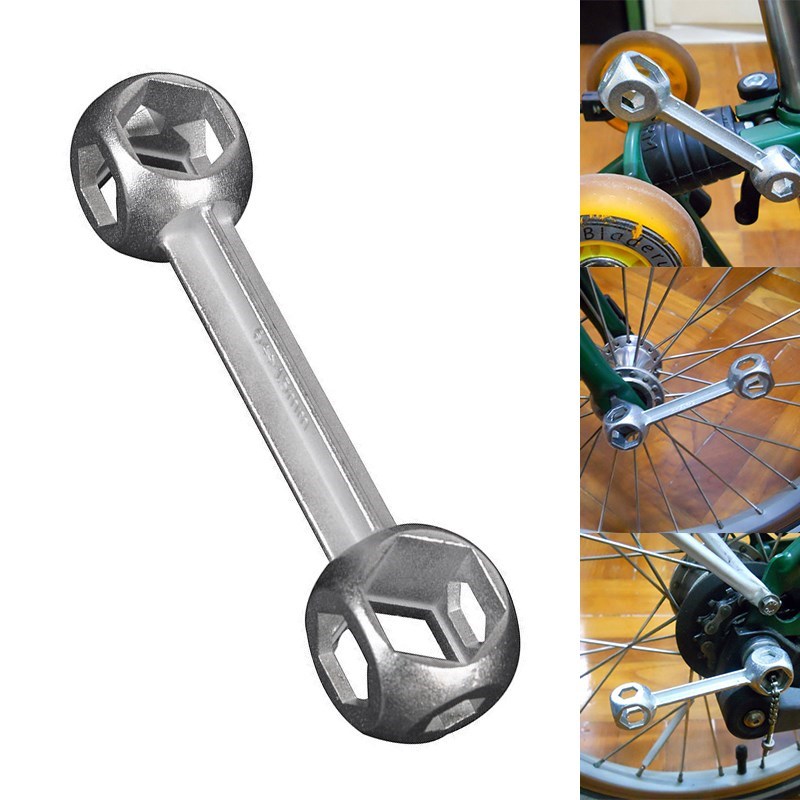 10 in 1 Hexagon Bone Wrench 6-15mm Mini Portable Bicycle Bik