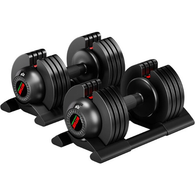 Adjustable Dumbbell 22lb/44lb/52lb Dumbbell Set with Tray