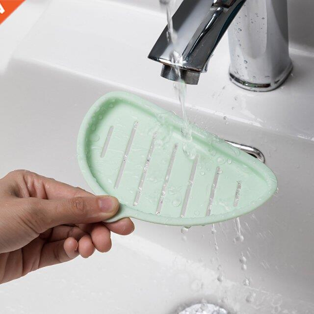 Wall Mounted Soap Holder Toilet Storage Rack Punch-free Deta