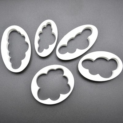 5cps/set Cloud Cookie Cutter Custom Made 3D Printed Fondant