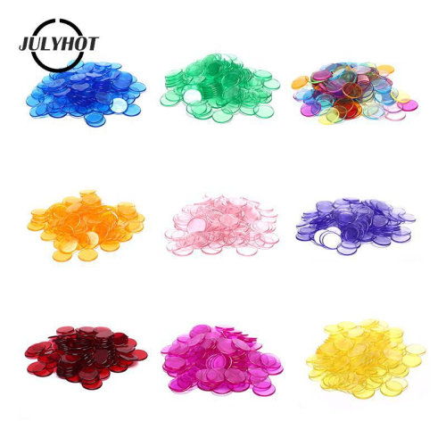 100Pcs/lot Plastic Poker Chips Bingo Board Games Markers