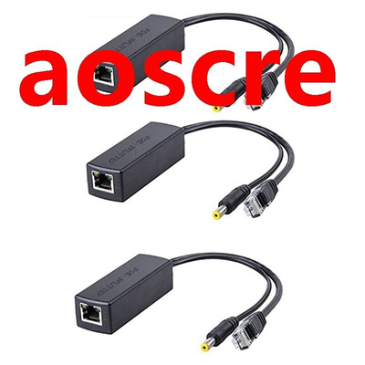 3PCS PoE Splitter 48V to 12V POE Connectors Splitter Extende