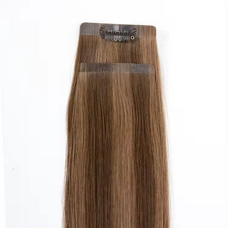 Seamless Invisible PU Clip in Human Hair PU卡子发三档幅度