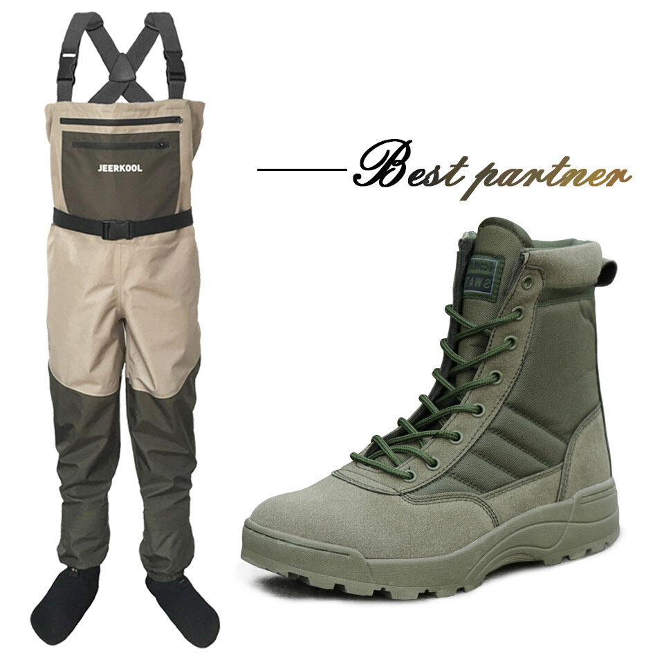 Fly Fishing Waders & Wading Shoes Rubber Sole Fisherman