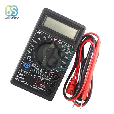 DT830B LCD Digital Multimeter  Volt Amp Ohm Tester Meter Han
