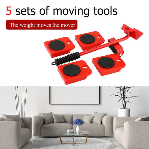 5pcs Labor Saving Furniture Moving Transport Set Practical D