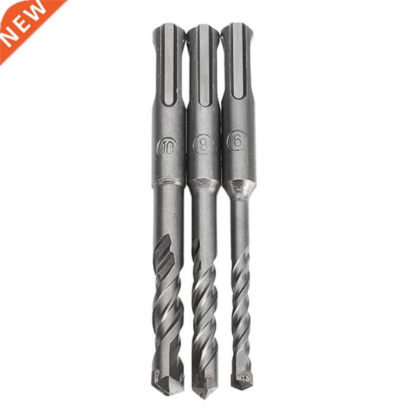 3pcs 6 8 10mm Hammer Drill Bit Set 110mm Carbide Tip SDS Plu