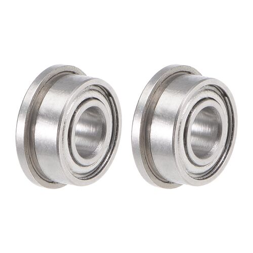 F684ZZ Flange Ball Bearing 4x9x4mm Shielded Chrome Bearings
