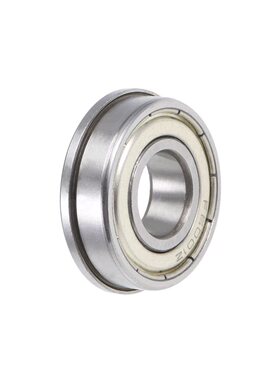 F6001ZZ Flange Ball Bearing 12x28x8mm Shielded Chrome Bearin