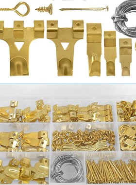 250PCS/SET Picture Photo Frame Holder Golden D-Ring Picture