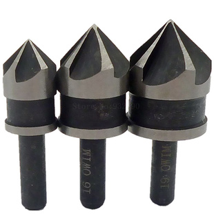 3pc 16mm 12mm Bore 19mm Set Countersink Flutes Cut Chamfer