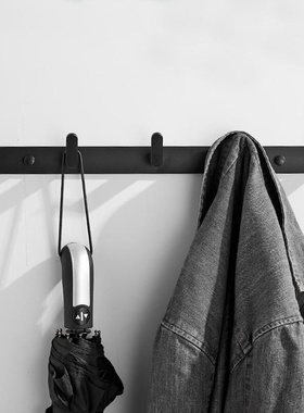 3/4/5/6 Hooks Coat Rack Wall Mounted Heavy Duty Hanger, Meta