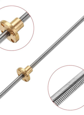 T6 Lead Screw 200mm Length 6mm Thread 1mm Pitch Lead Screw w