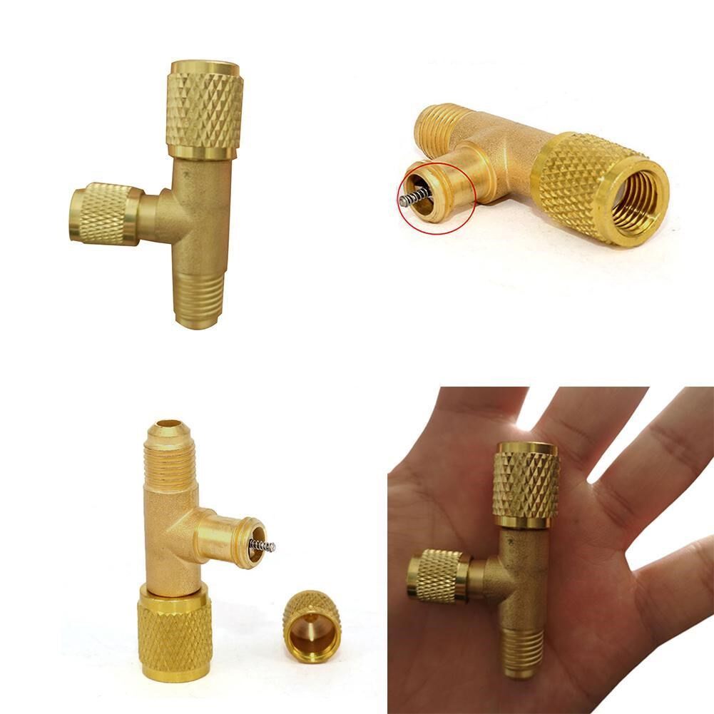 Refrigerant Exhaust Valve Bleed Valve Full Copper Quick Rele