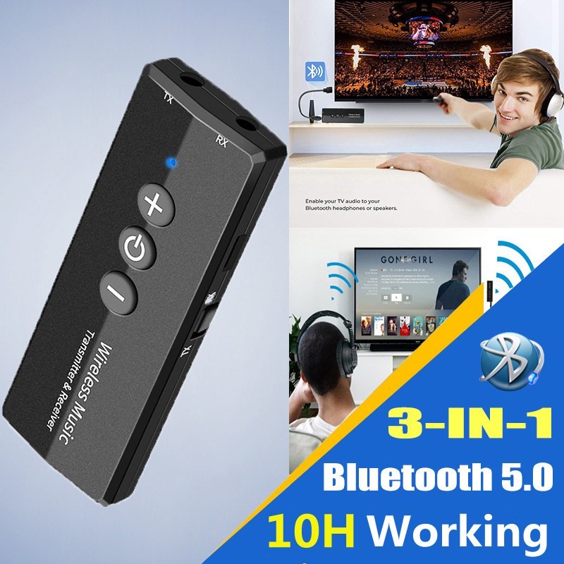 Bluetooth 5.0 Transmitter Receiver 3.5 3.5mm Aux Jack Stereo