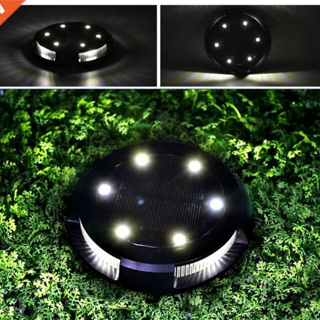 Garden Pathway Solar Ground Lights 10 Pcs LED Waterproof Flo