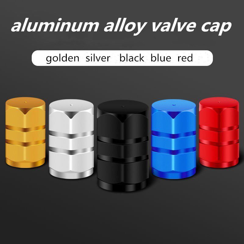 4pcs Aluminum Alloy Car Wheel Tire Valve Caps Tyre Rim Stem