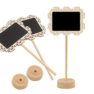5pcs/lot Hollowed Square Lace Blackboard Mini Wedding Party