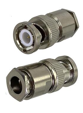 1pcs Connector BNC Plug Male Clamp For RG5 RG6 LMR00 RG04