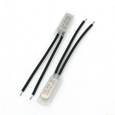 2 Pcs KSD9700 250V 5A 40 Degree Celsius NC Thermostat Temper