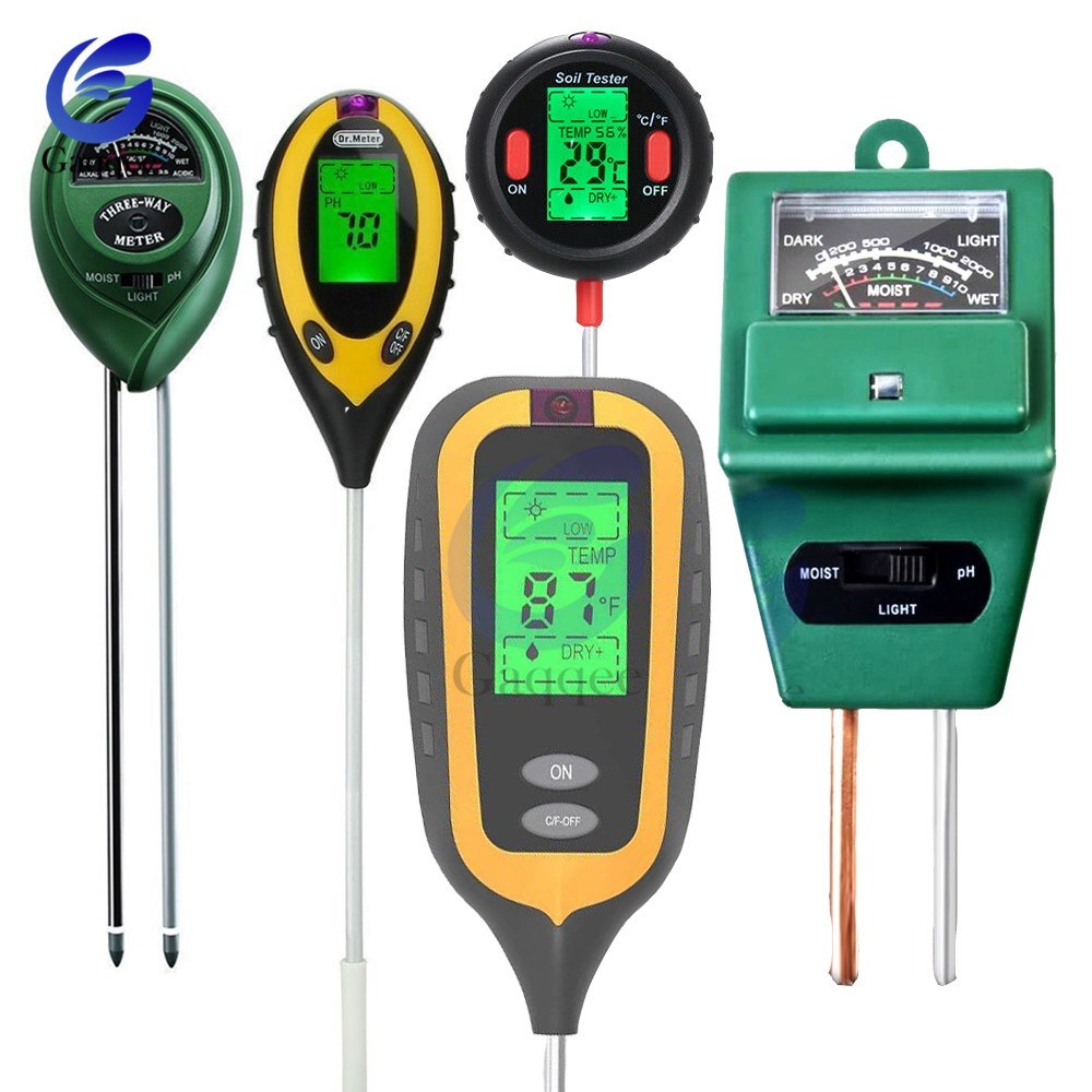 3 /4/5 in1 Soil Water Moisture Light PH Meter Tester Digita