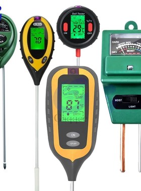 3 /4/5 in1 Soil Water Moisture Light PH Meter Tester Digita