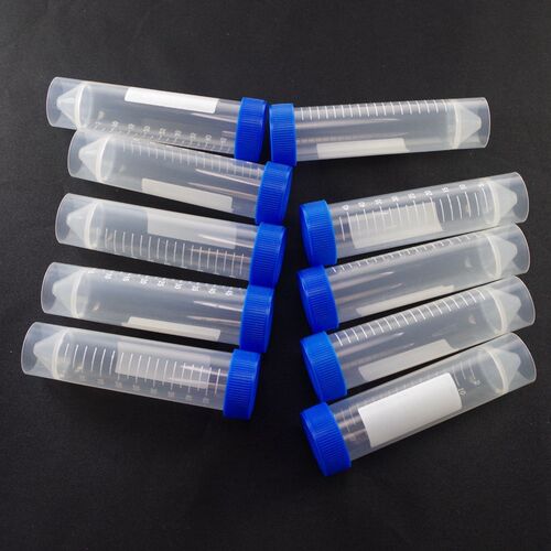 50PCS 50ml Plastic Test Tubes Centrifuge Tubes Flat Bott