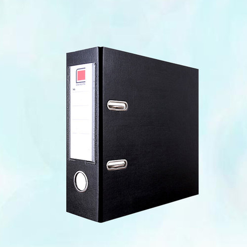 22 5x25cm Two-hole Loose-leaf Folder File (a4 Black) Multi
