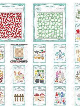 Spring Metal Cutting Dies Stencils Mushroom Hat Balloon跨境